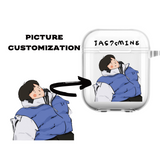 JAS7sMINE CUSTOM AirPods Case,AirPods Generation 1/2, Customization Cases, DIY Cases,Birthday Gift,Girls/boys/family/lovers Gift